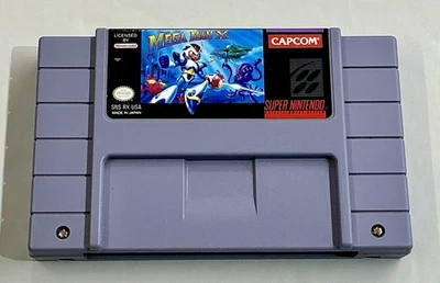 Mega Man X (Super Nintendo SNES, 1994) Authentic Cartridge - Tested - Works - Image 1 of 4