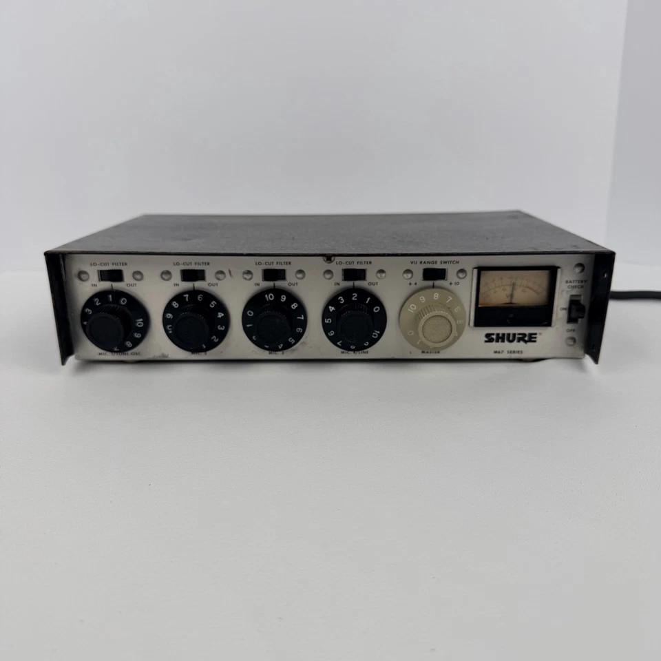 Shure M67 Professional Microphone Mixer Vintage 4 Input Mic Mixer - Image 1 of 4