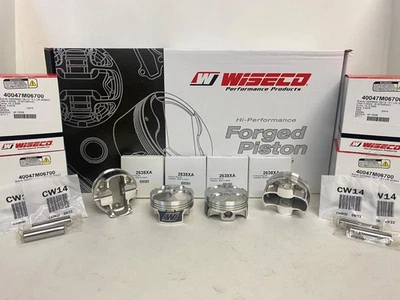 WISECO CK236 13:1 KIT PISTÓN FORJADO SUZUKI 2008 - 2012 GSXR600 67mm STD DIÁMETRO Foto 1 de 4