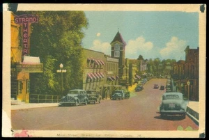 MAIN ST. - BRACEBRIDGE, ONT POSTCARD - Picture 1 of 1