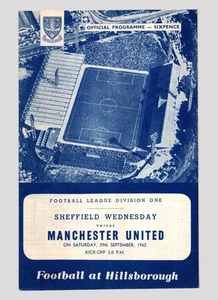 Sheffield Wednesday v Manchester United 1962-1963 Division One 29/09/1962 - Picture 1 of 2