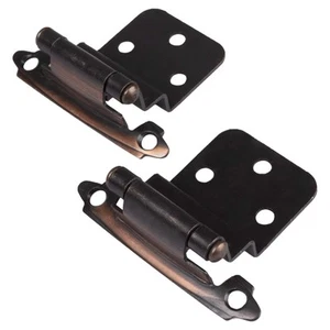 Self Closing Cabinet Hinges Oil Rubbed Bronze, 50 Pack - 3/8 Inch - Picture 1 of 6