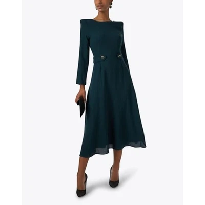 Vestido de Lana JANE Atelier Cabra Tiffany Verde EE. UU. 12 UK 18 Vacaciones Navidad Foto 1 de 4