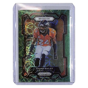 2023 Panini Prizm Champ Bailey Green Scope Prizm /75 Denver Broncos - Picture 1 of 2