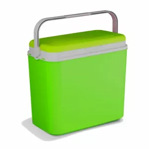 Extra Large Lime Green 36 Litre Cooler Box Picnic Lunch Beach Camping 3 Ice Pack - Picture 1 of 4