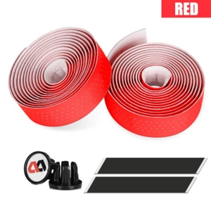 2pcs Bike Handlebar Tape Road Bicycle Cycling Non-slip Handle Wrap Outdoor Sport - Picture 1 of 20