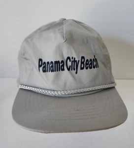 Nuevo Panama City Beach FL Gorra Cuerda De Colección Gris Claro KC Gorras Camionero Correa - Imagen 1 de 10