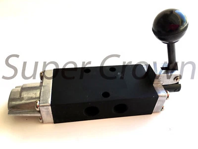 Pneumatic Hand Lever Valve 5 Port 2 Position Toggle Manual Contol SH-401-03 BSP - Image 1 of 4