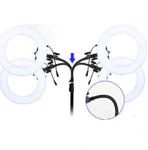 Soporte de manguera de luz profesional de 25 cm 1/4 tornillo para anillo lámpara LED luces de estudio - Imagen 1 de 11