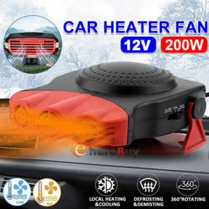 200W Car Heater 12V/24V Fast Heating Cooling Fan Auto Plugs In Defogger Defrosts - Picture 1 of 12