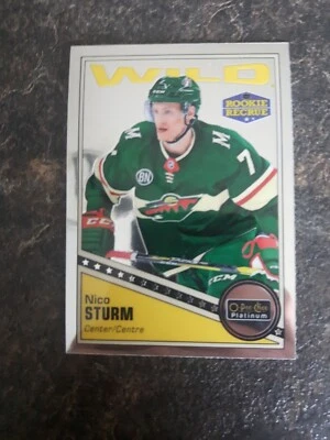 2019-20 O-Pee-Chee Platinum Rookie Nico Sturm Card# R-82 - Image 1 of 2