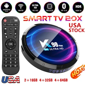 K98 Plus Android13.0 TV Box Quad-core 8K HD RK3528 WiFi6 BT5.0 Media Player N0B3 - Picture 1 of 12