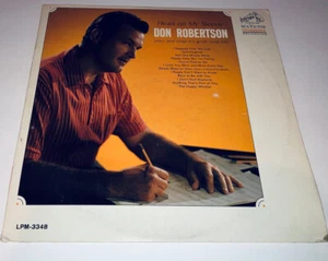 Don Robertson Heart On My Sleeve Country Music Record Album LP 22R - Imagen 1 de 6