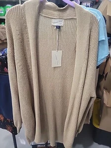 Women's Cozy Knit Cardigan - Universal Thread Tan XS - Picture 1 of 10