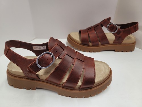 Nuovi con scatola sandali da pesca Timberland CLAIREMONT WAY TB0A5ZKZ EQ8 rosso scuro