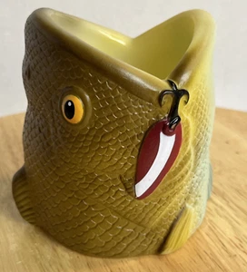 Gancho enfriador cabeza de pez Koozie en boca decoración de cabina de barco vintage - Imagen 1 de 7