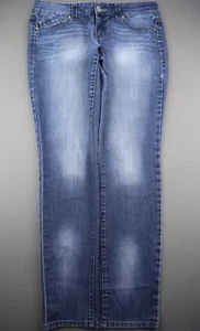 Women's 2012 LEI Jeans Ashley Low Rise Skinny Embroidered Size 11JR (32x31) - Picture 1 of 12