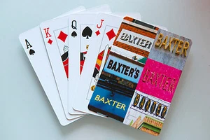 Personalized Playing Cards featuring BAXTER in photos of actual signs - Imagen 1 de 1