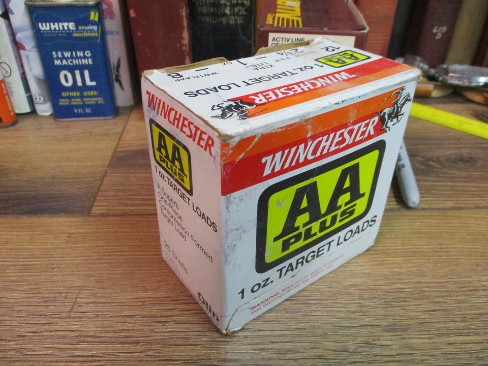 WINCHESTER WESTERN AA PLUS TARGET LOAD shot shell shotgun EMPTY BOX 12 ga - Image 1 of 4