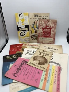 #P14 Vintage Lot 12 Recipe Booklets Pamphlets Cooking Baking C1940’s 1950’s - Picture 1 of 6
