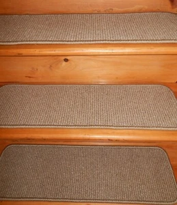 15 = PASO 9" X 30" PELDAÑOS ESCALERA ESCALERA LANA TEJIDA AM-27. - Imagen 1 de 5