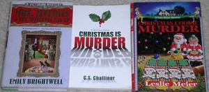 CHRISTMAS MURDER MYSTERIES-3 DIFFERENT BOOKS-MRS. JEFFRIES-LUCY STONE-REX GRAVES - Picture 1 of 1