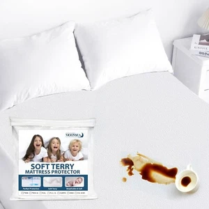 Waterproof Twin Mattress Protector for Kids Noiseless Fitted 14'' Deep Pocket - Picture 1 of 6