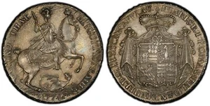 GERMAN ST. Mansfeld-Bornstedt. Henry 1774 AR Thaler. PCGS MS63 Prague. Dav.-2438 - Picture 1 of 1