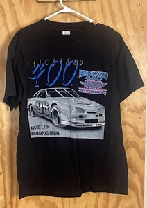 VTG 1996 Brickyard 400 Indianapolis Motor Speedway T-Shirt Men's L USA Logo 7 - Picture 1 of 4