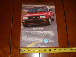 1987 VOLKSWAGEN GOLF GT ORIGINAL AD - Foto 1 di 12