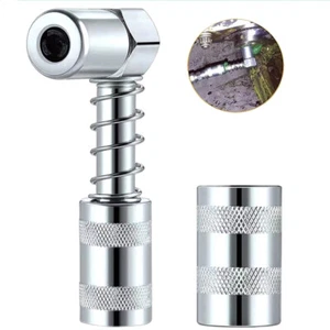 Professional Grease Coupler Fitting Tool 90 Degree Coupler Grease Fitting Tool - Picture 1 of 6