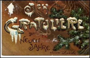 NEUJAHR 1903 Glück Neues Jahr Prägekarte Präge-AK ab Hannover nach Eschede gel. - Bild 1 von 1