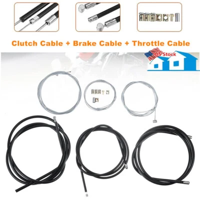 Cable de embrague universal para moto + cable de freno + juego de línea de cable de acelerador Foto 1 de 4