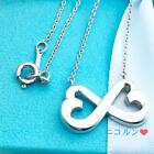 Tiffany Double Loving Heart Necklace women necklace