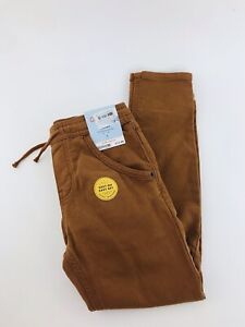 Cat & Jack Boys Skinny Jogger Fkexible Drawstring Brown Size 7 NWT