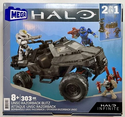 Mega Construx Halo Infinite UNSC Razorback Blitz GYG59 303 Pieces New/Sealed - Image 1 of 4
