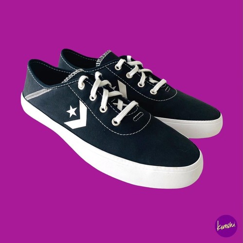 CONVERSE Costa Scarpe da Ginnastica Donna 563435C Tela Morbida Nero UK3 EU 35.5 US 5