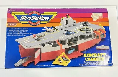  Micro Machines Aircraft Carrier /6416 *Carrier Only / Incomplete Missing parts. - Image 1 of 4
