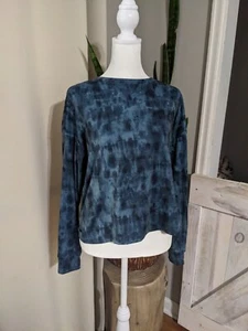 Sportliches Langarmshirt Damen blau Small - Bild 1 von 5