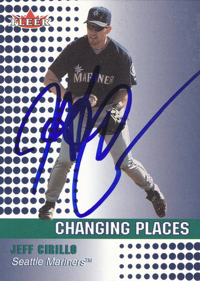 Tarjeta firmada por Jeff Cirillo Seattle Mariners Cerveceros Rockies Twins Diamondback Foto 1 de 1