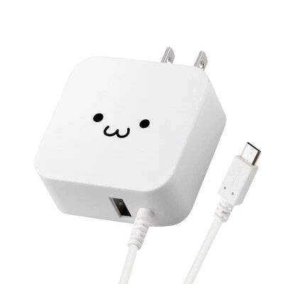 Elecom charger AC adapter integrated microUSB (1.5m) + USB port × 1 - Image 1 of 4