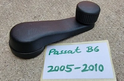 VW PASSAT B6 DOOR INNER MANUAL WINDOW GLASS WINDER CRANK HANDLE 6Q0837581A 05   - Image 1 of 4