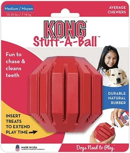 KONG Stuff-A-Ball MEDIUM Durable Chew Treat Dispenser DOG TOY - MADE IN USA - Picture 1 of 4