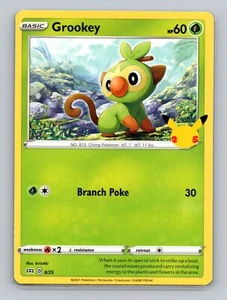 Grookey #008/025 Promo Pokemon TCG McDonald's 25th Anniversary Promos - Picture 1 of 2