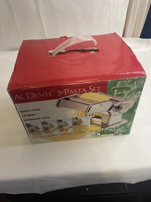 Juego de 5 Pasta Al dente Juego de lujo - Máquina con 5 Pastas Auténticas - Juego Foto 1 de 4