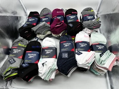 NOVO PACOTE COM 10 PARES DE SAPATOS FEMININOS REEBOK PERFORMANCE TRAINING CORTE BAIXO TAMANHO 4-10 - Imagem 1 de 4