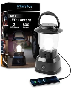 Enbrighten LED Laterne -800 Lumen -200 Stunden -USB Gerät Laden -360 Grad - Bild 1 von 9