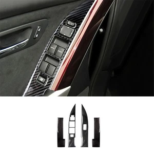 8X Carbon Fiber Door Window Lift Control Cover Trim For Mazda CX-9 2010-2015 - Picture 1 of 17