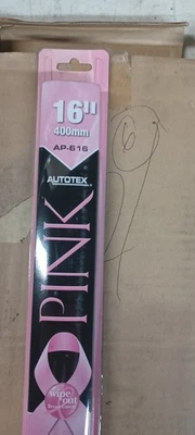 LIMPIAPARABRISAS ROSA 16" - CONCIENTIZACIÓN SOBRE EL CÁNCER DE MAMA, AP-616 (PACK DE 3) AP616 Foto 1 de 4