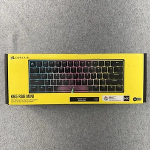 Corsair K65 RGB Standard Mini 60% Mechanical Gaming Keyboard Cherry MX SEALED - Afbeelding 1 van 10